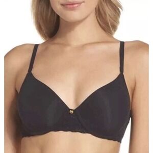 NATORI 721154 Bliss Perfection T-shirt Bra Black New Size US 36G